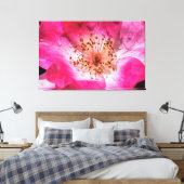 Rosa Rose Leinwanddruck (Insitu (Schlafzimmer))