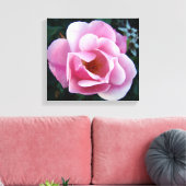 Rosa Rose Leinwanddruck (Insitu (Wohnzimmer))