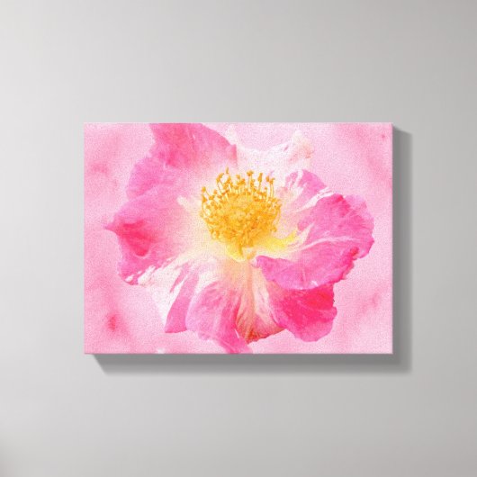 Rosa Rose Leinwanddruck (Vorderseite)