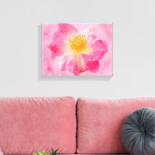 Rosa Rose Leinwanddruck (Insitu (Wohnzimmer))