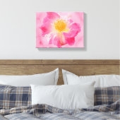 Rosa Rose Leinwanddruck (Insitu (Schlafzimmer))