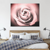 Rosa Rose Leinwanddruck (Insitu (Schlafzimmer))