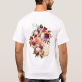Rosa Rose Lila Orchid Beerdigung T-Shirt (Rückseite)