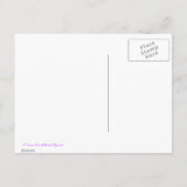 Rosa Rose - Lila Wisteria Postkarte (Rückseite)