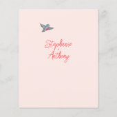 Rosa Rose & Love Bird Pastel Wedel Budget Blush (Rückseite)