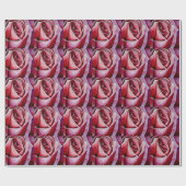 Rosa Rose Makro Blume Valentine Packpapier (Flach)