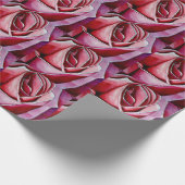 Rosa Rose Makro Blume Valentine Packpapier (Ecke)