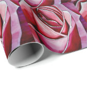 Rosa Rose Makro Blume Valentine Packpapier (Rolleneckpunkt)