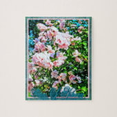 Rosa Rose Mallow Hibiskus Jigsaw Puzzle (Vertikal)