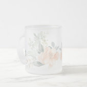 Rosa Rose Mattglastasse (Vorderseite Links)