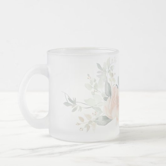 Rosa Rose Mattglastasse (Links)