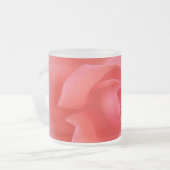 Rosa Rose Mattglastasse (Vorderseite Links)