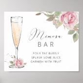 Rosa Rose Mimosa Bar Duschgel Poster (Vorne)