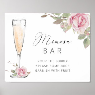 Rosa Rose Mimosa Bar Duschgel Poster
