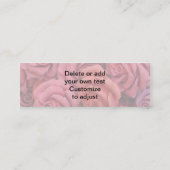 Rosa Rose Mini Visitenkarte (Rückseite)