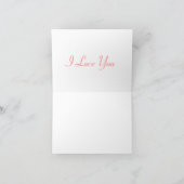 Rosa Rose mit Deep-Notizkarte Karte (Innenseite)