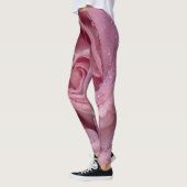 Rosa Rose mit Dewdrops Leggings (Links)