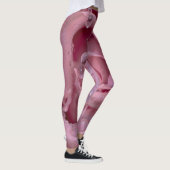 Rosa Rose mit Dewdrops Leggings (Rechts)