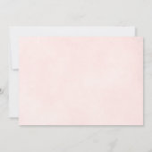 Rosa Rose mit Oval Foto Romantische Hochzeit Save The Date (Rückseite)