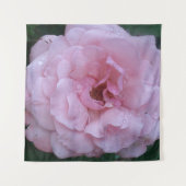 Rosa Rose mit Raindrops Wall Art Tapestes Wandteppich (Vorderseite (Horizontal))