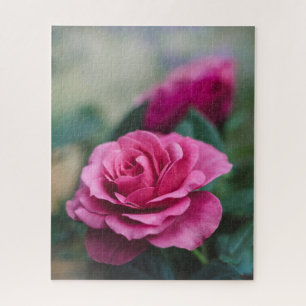 Rosa Rose mit Rosen Puzzle