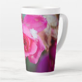 Rosa Rose mit Schneeflocken Milchtasse (Rechte Ecke)