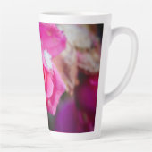 Rosa Rose mit Schneeflocken Milchtasse (Rechts)