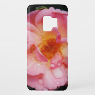 Rosa Rose mit schwarzem Hintergrund/ Taubenschlag Case-Mate Samsung Galaxy S9 Hülle