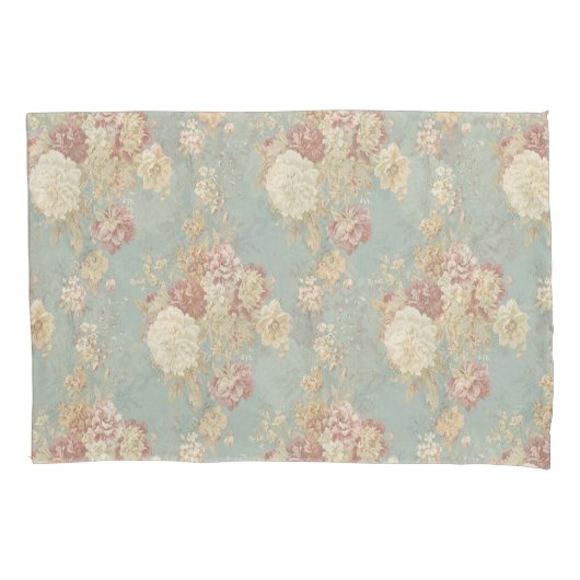 Rosa Rose mit weißem Rosa im Hintergrund Kissenbezug (Vorderseite)