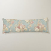 Rosa Rose mit weißem Rosa im Hintergrund Seitenschläferkissen (Rückseite)