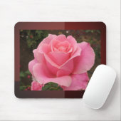 Rosa Rose Mousepad (Mit Mouse)