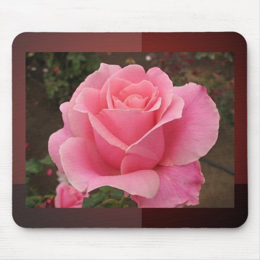 Rosa Rose Mousepad (Vorne)