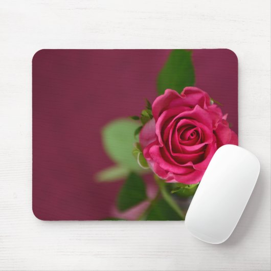 Rosa Rose Mousepad (Mit Mouse)