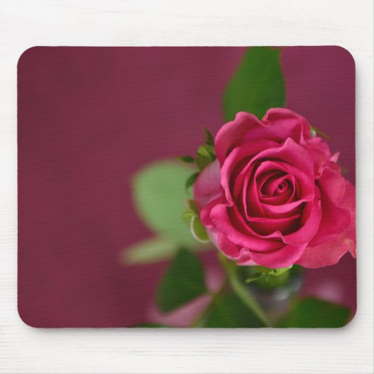 Rosa Rose Mousepad (Vorne)