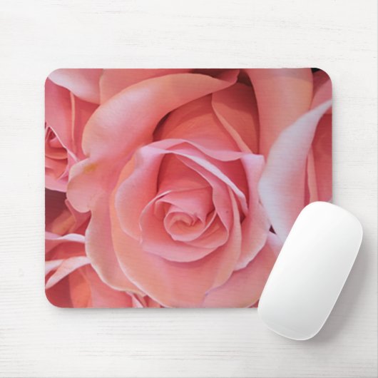 Rosa Rose Mousepad (Mit Mouse)