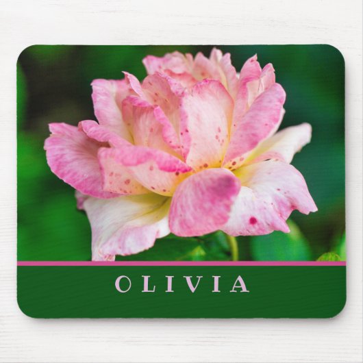 Rosa Rose Mousepad (Vorne)