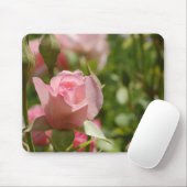 Rosa Rose Mousepad (Mit Mouse)