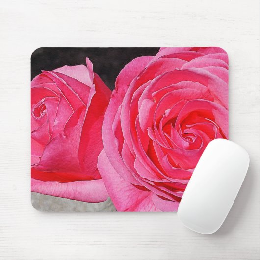 Rosa Rose Mousepad (Mit Mouse)
