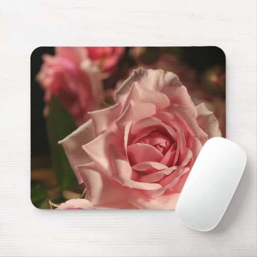Rosa Rose Mousepad (Mit Mouse)
