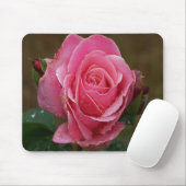 Rosa Rose Mousepad (Mit Mouse)
