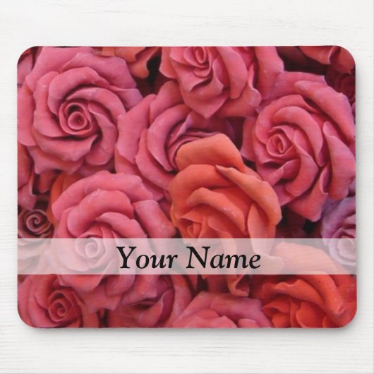 Rosa Rose Mousepad (Vorne)