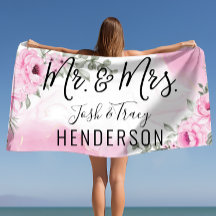 Rosa Rose Mr. & Mrs. Wedding oder Jubiläumsgeschen