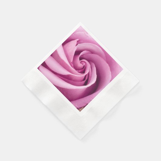 Rosa Rose nach Perfektion geklappt - Papier Napkin Serviette (Ecke)