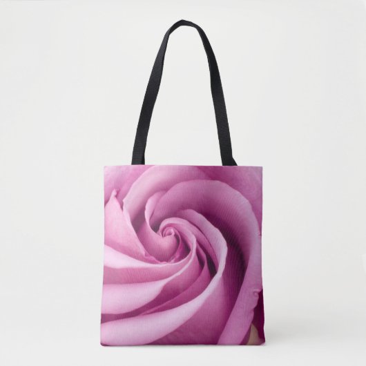 Rosa Rose nach Perfektion geklappt Tasche (Vorderseite)