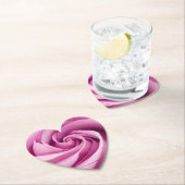 Rosa Rose nach Perfektion geklappt Untersetzer (Vor Ort)