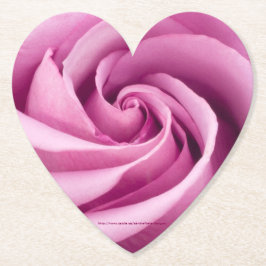 Rosa Rose nach Perfektion geklappt Untersetzer