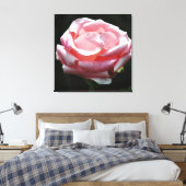Rosa Rose Nah-up 2 Leinwanddruck (Insitu (Schlafzimmer))