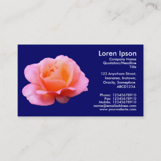 Rosa Rose - Navy Blue Visitenkarte