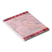 Rosa Rose Notizblock (angewinkelt)