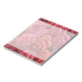 Rosa Rose Notizblock (Rotiert)